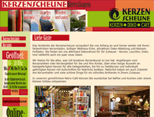 Tablet Screenshot of kerzenscheune.com